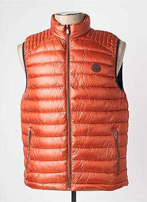 Doudoune poches sans capuche orange MISE AU GREEN homme