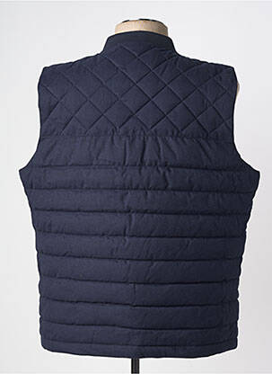 Doudoune finition intérieure doublure satiné sans capuche bleu MISE AU GREEN homme
