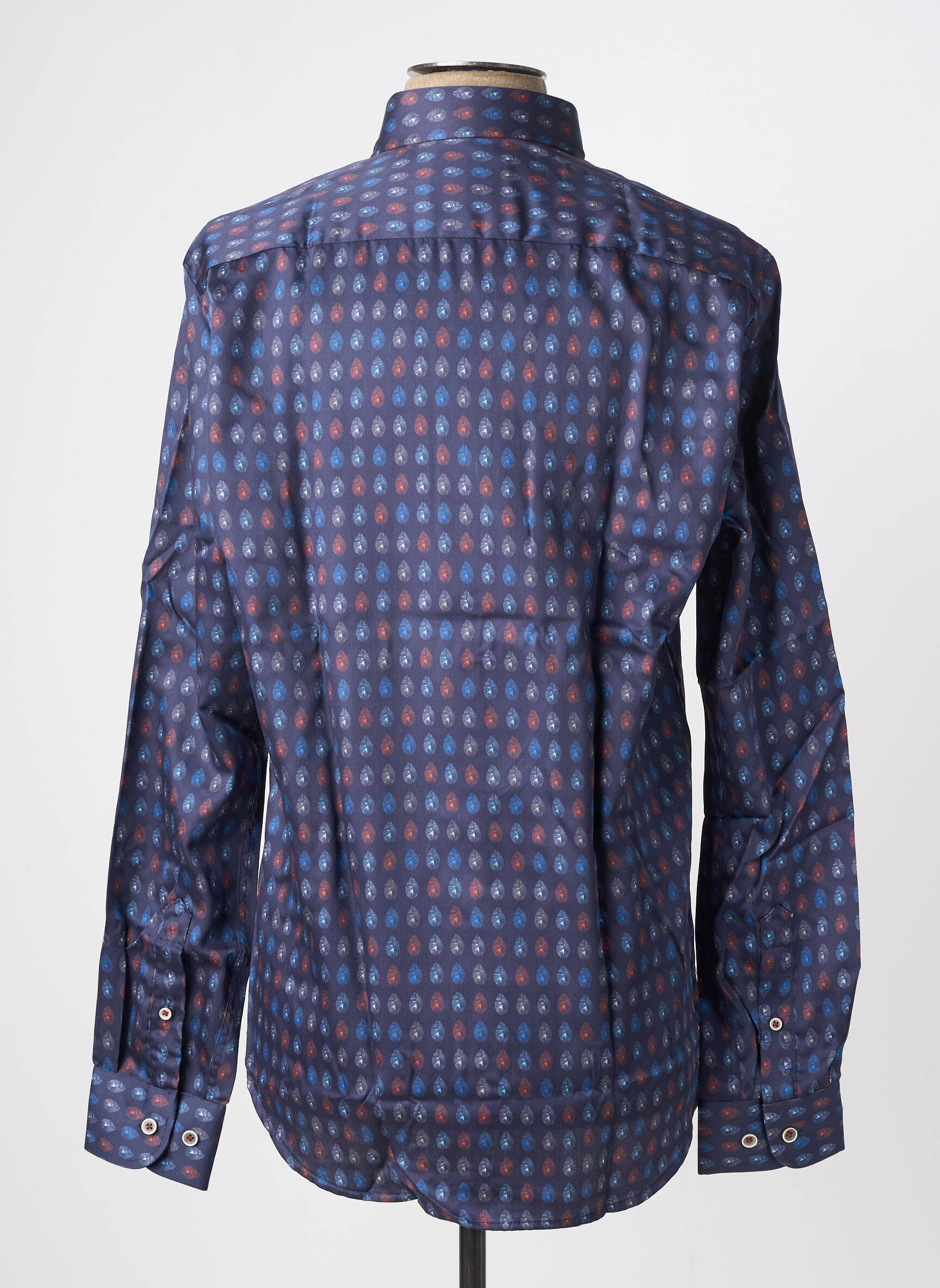 Chemise manches longues coupe cintrée bleu DARIO BELTRAN homme