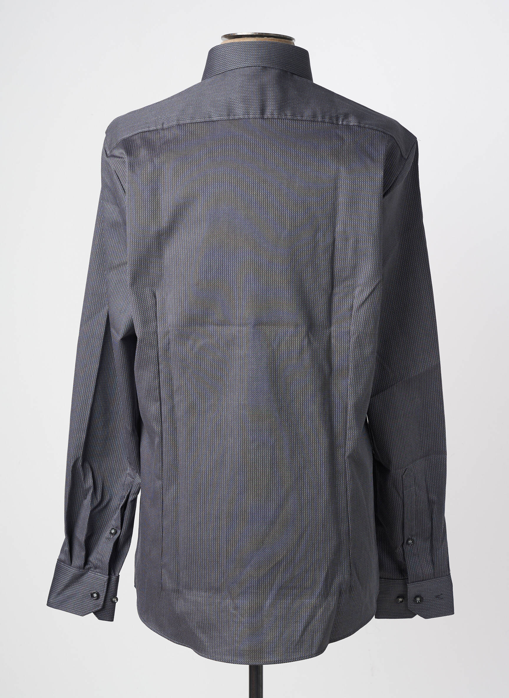 Chemise manches longues coupe cintrée gris MARVELIS homme