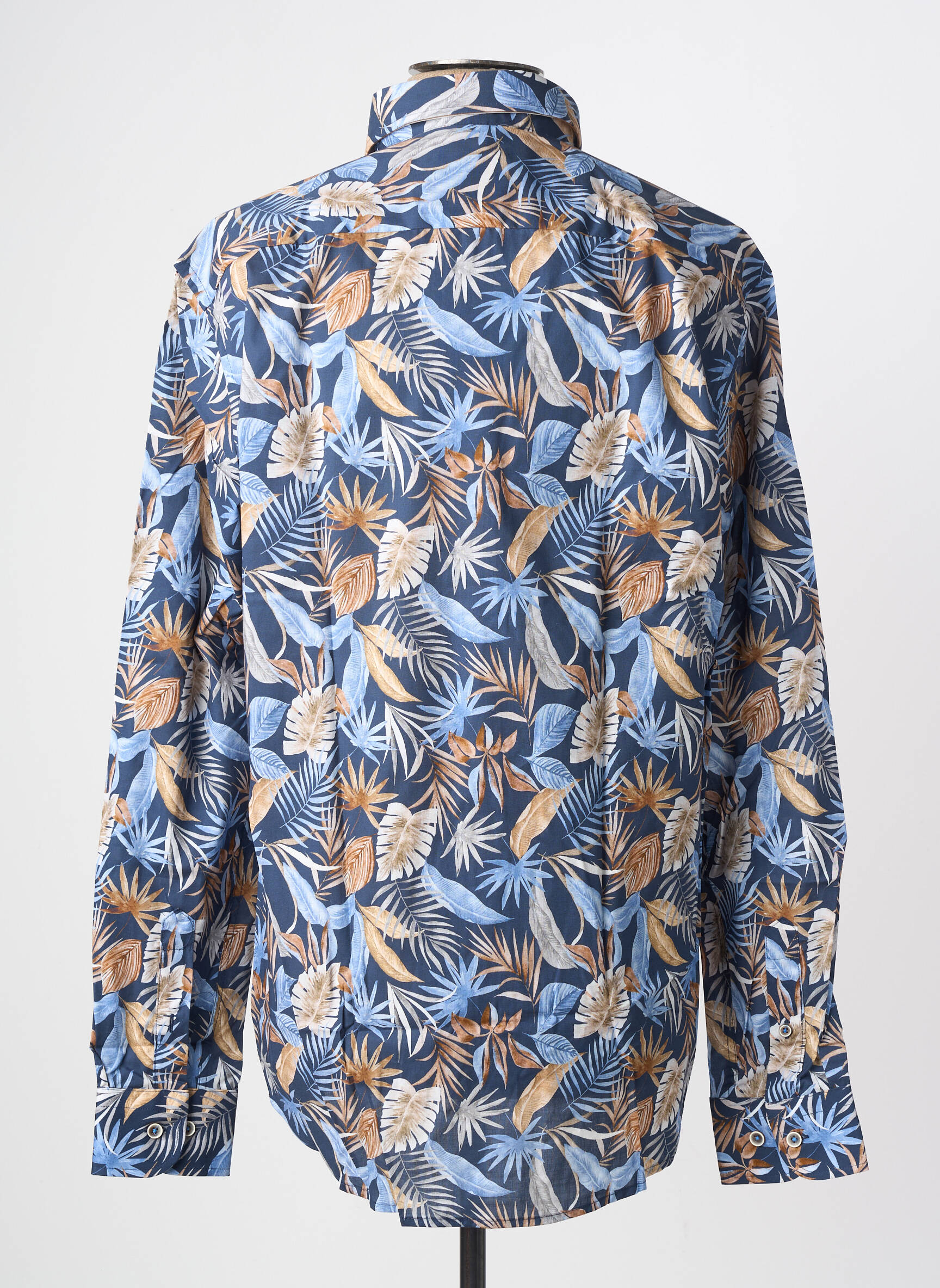 Chemise manches longues coupe cintrée bleu DARIO BELTRAN homme