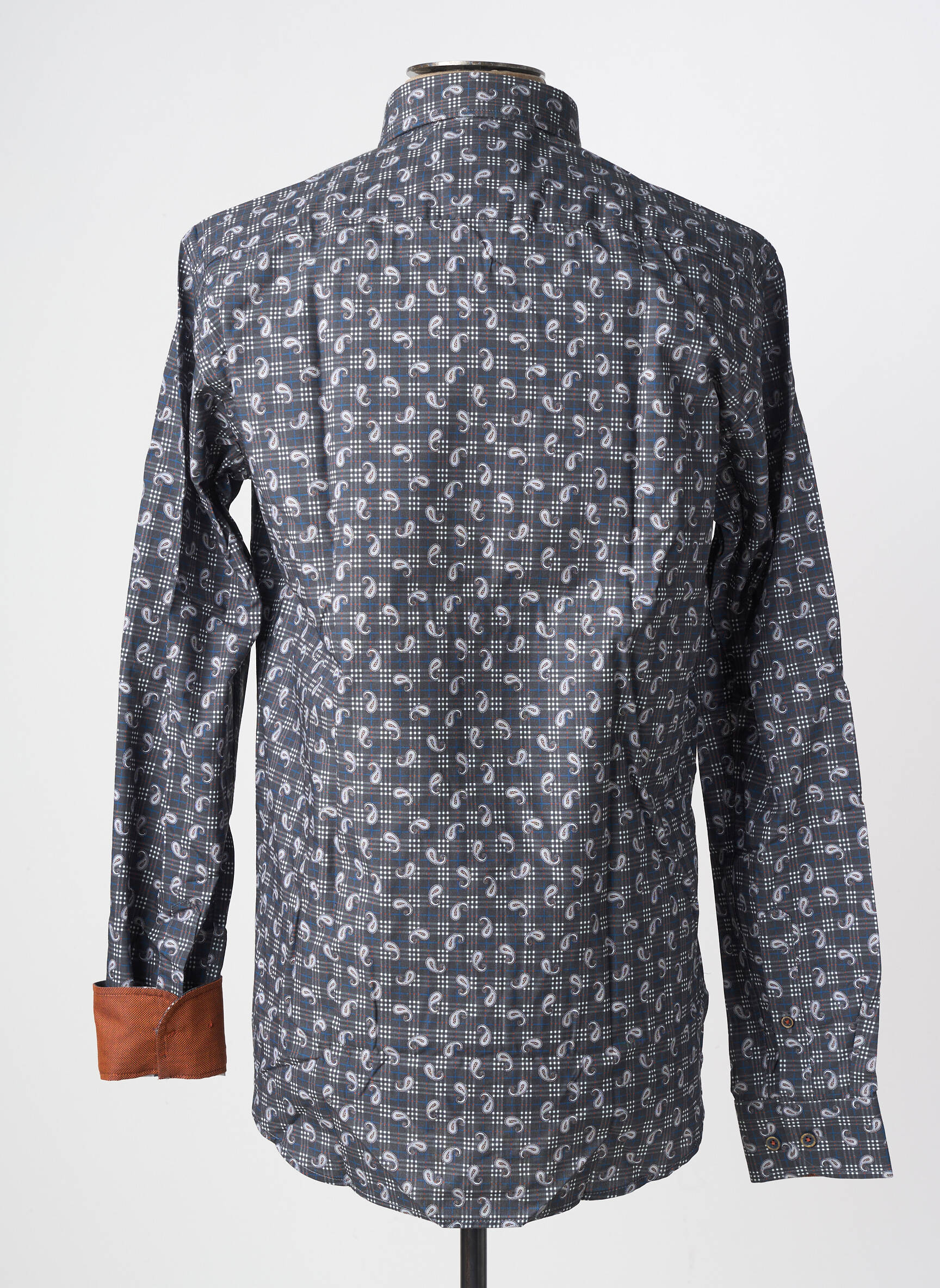 Chemise manches longues coupe cintrée gris DARIO BELTRAN homme