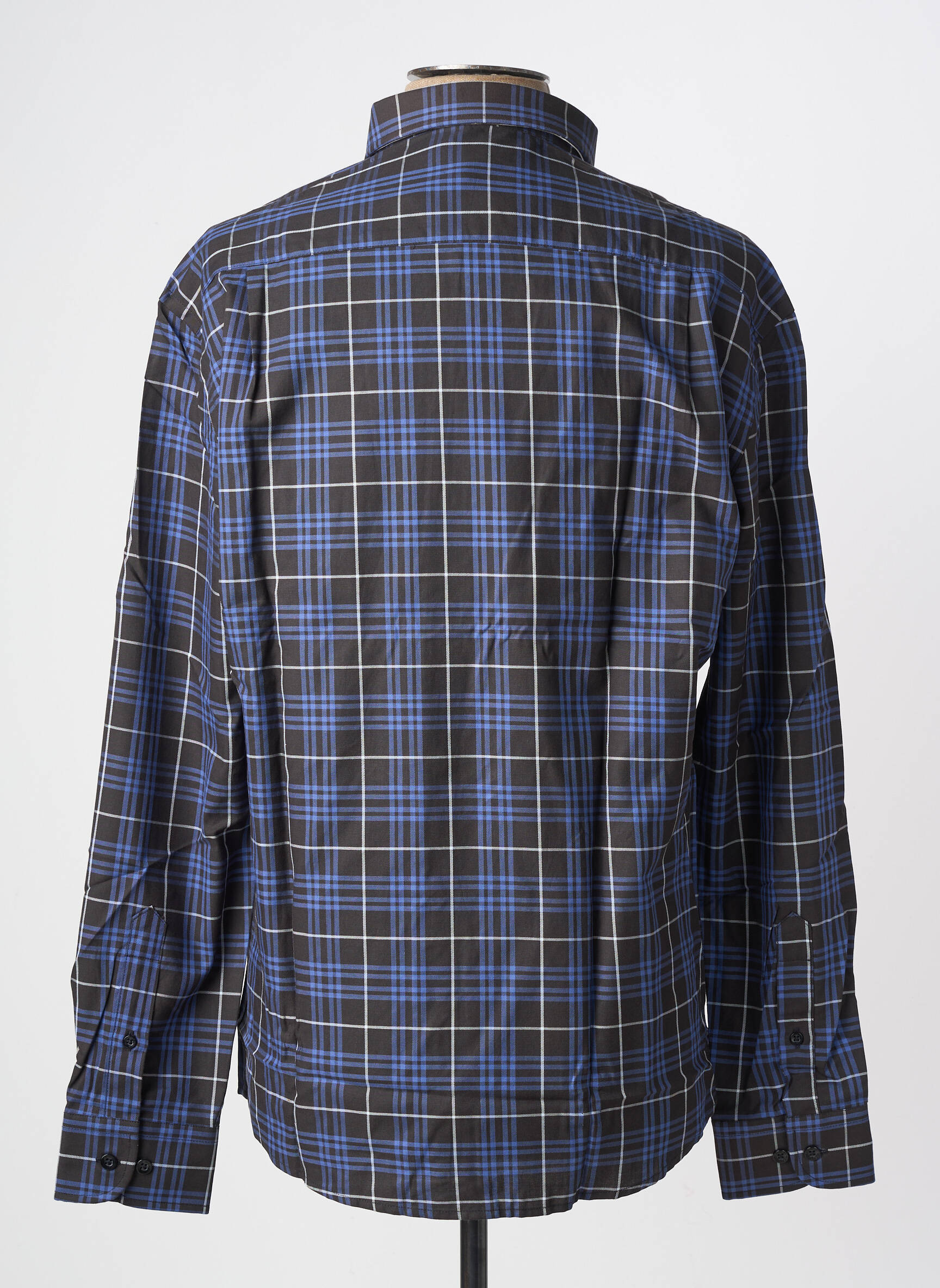 Chemise manches longues poches bleu MISE AU GREEN homme