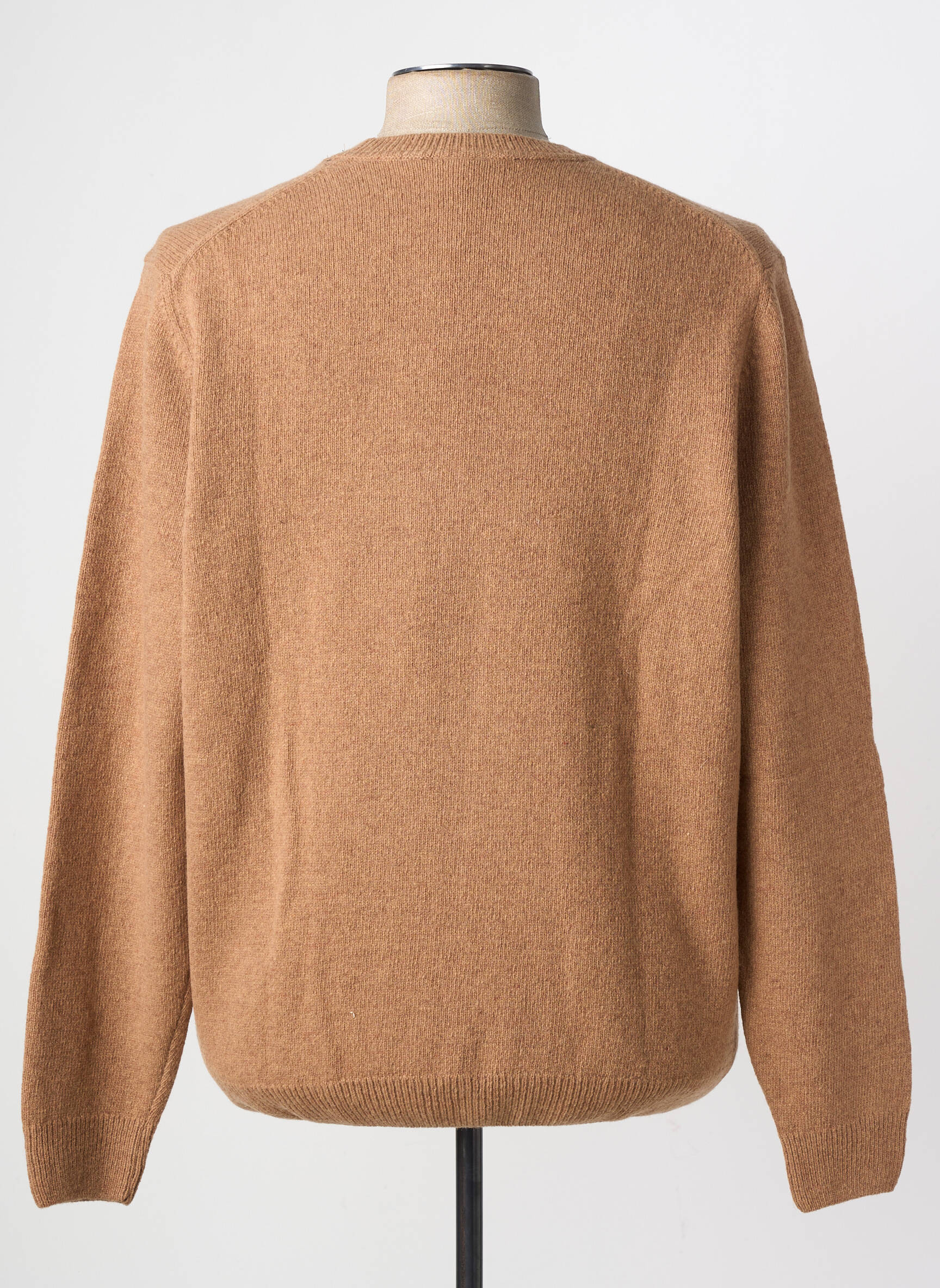 Pull stretch manches longues marron MISE AU GREEN homme