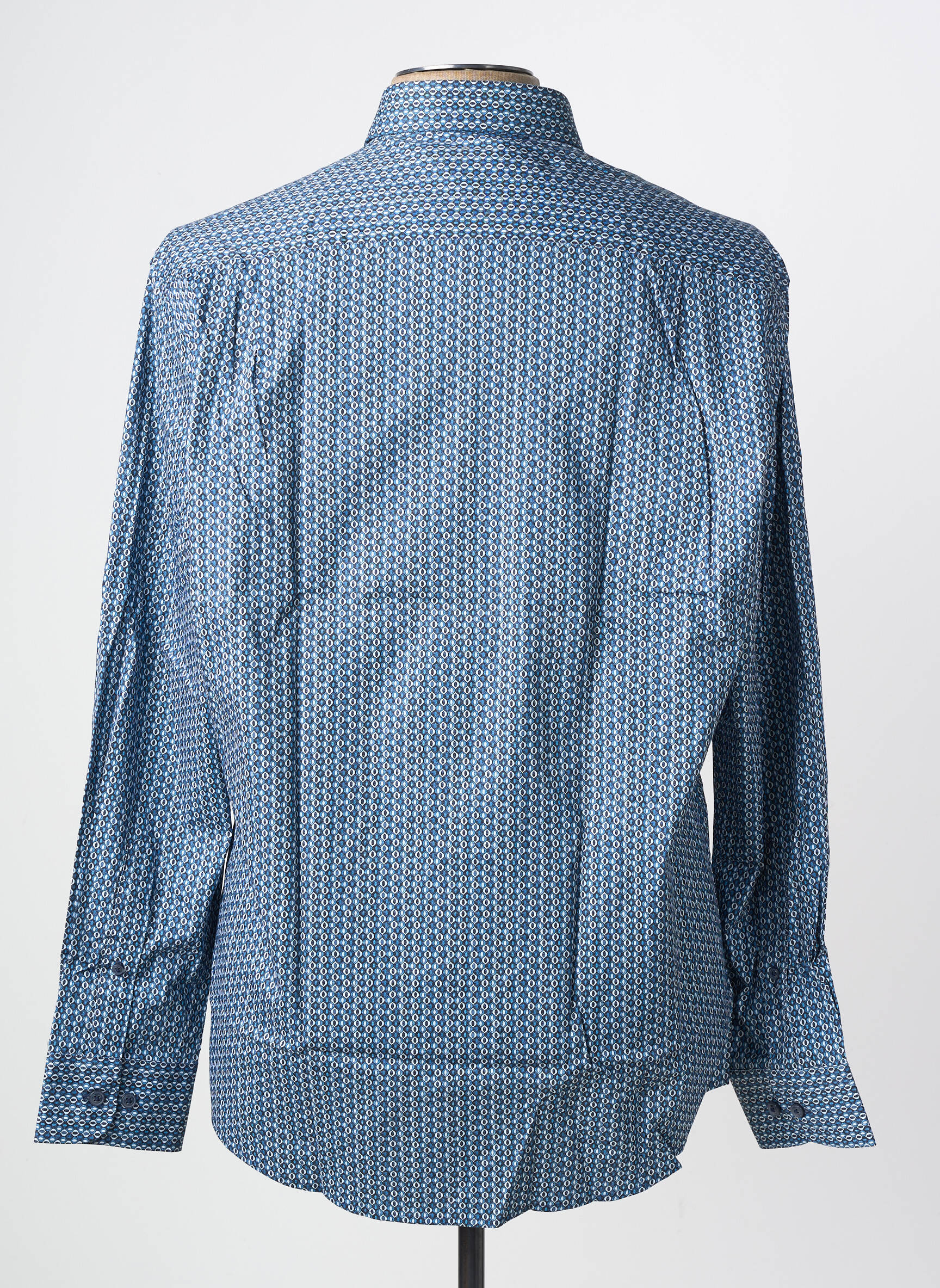 Chemise manches longues poches bleu MISE AU GREEN homme