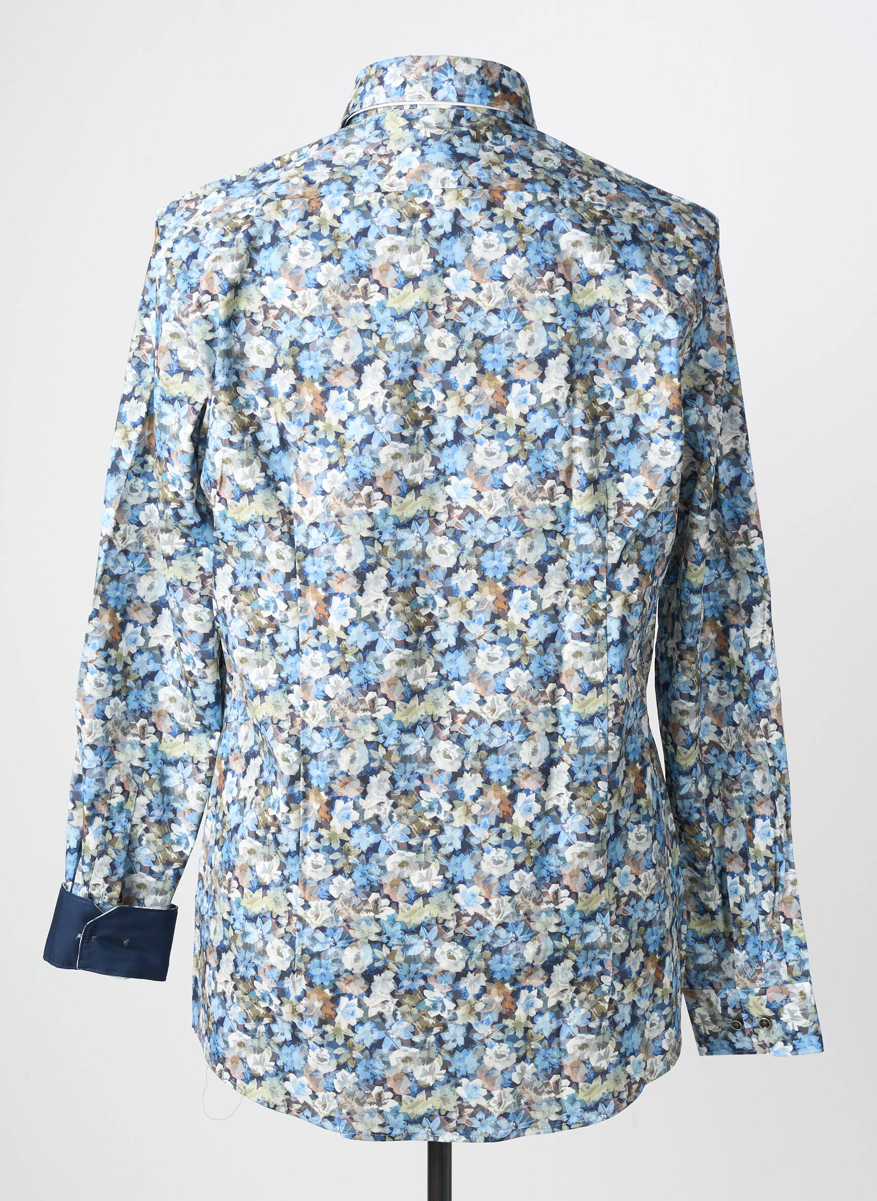 Chemise manches longues coupe cintrée bleu VENTI homme