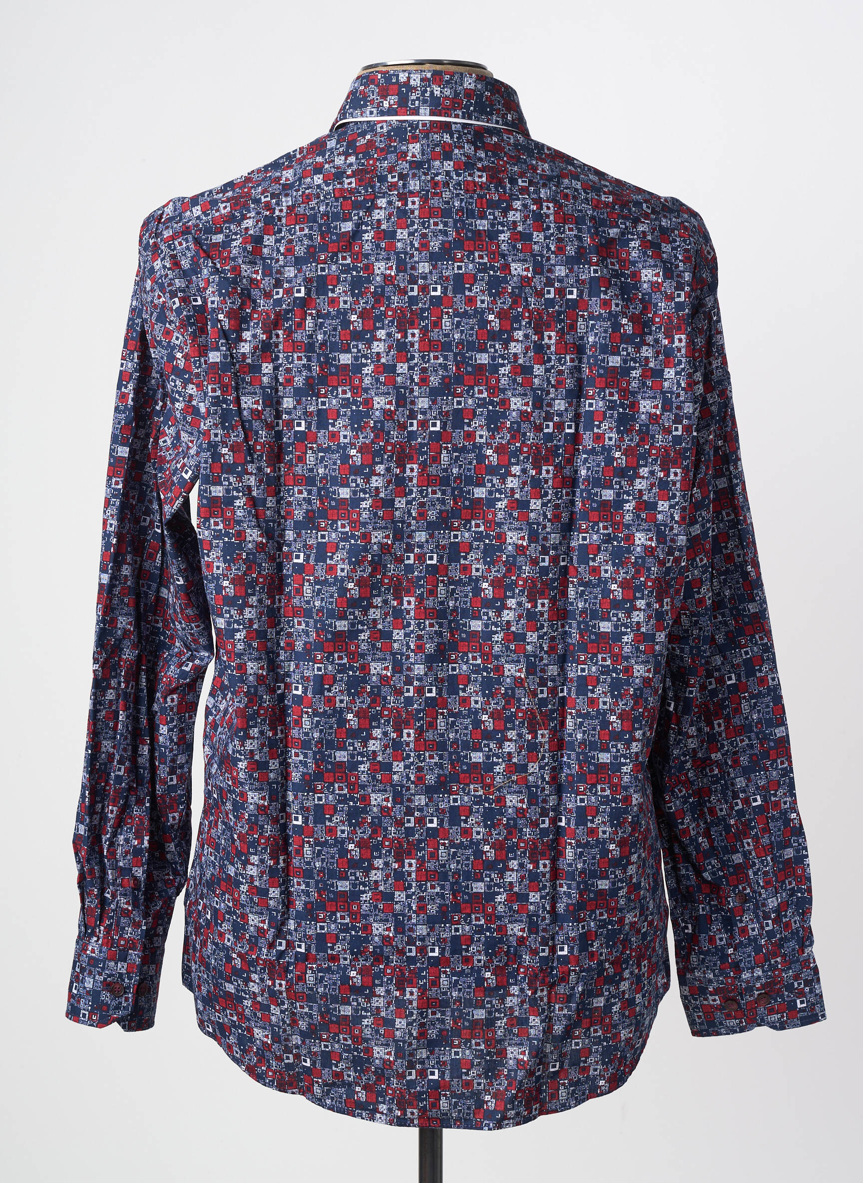 Chemise manches longues imprimé fantaisie bleu MARVELIS homme