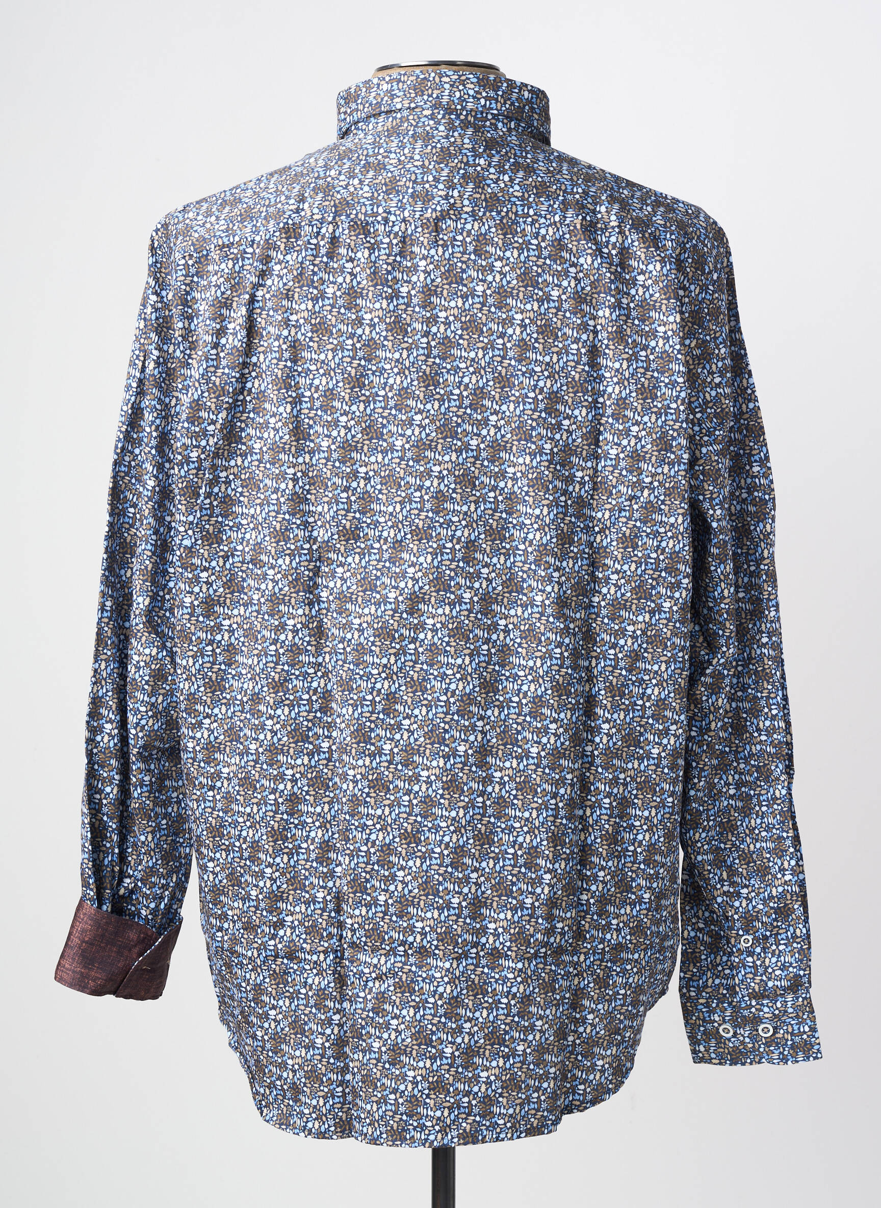 Chemise manches longues poches bleu DARIO BELTRAN homme