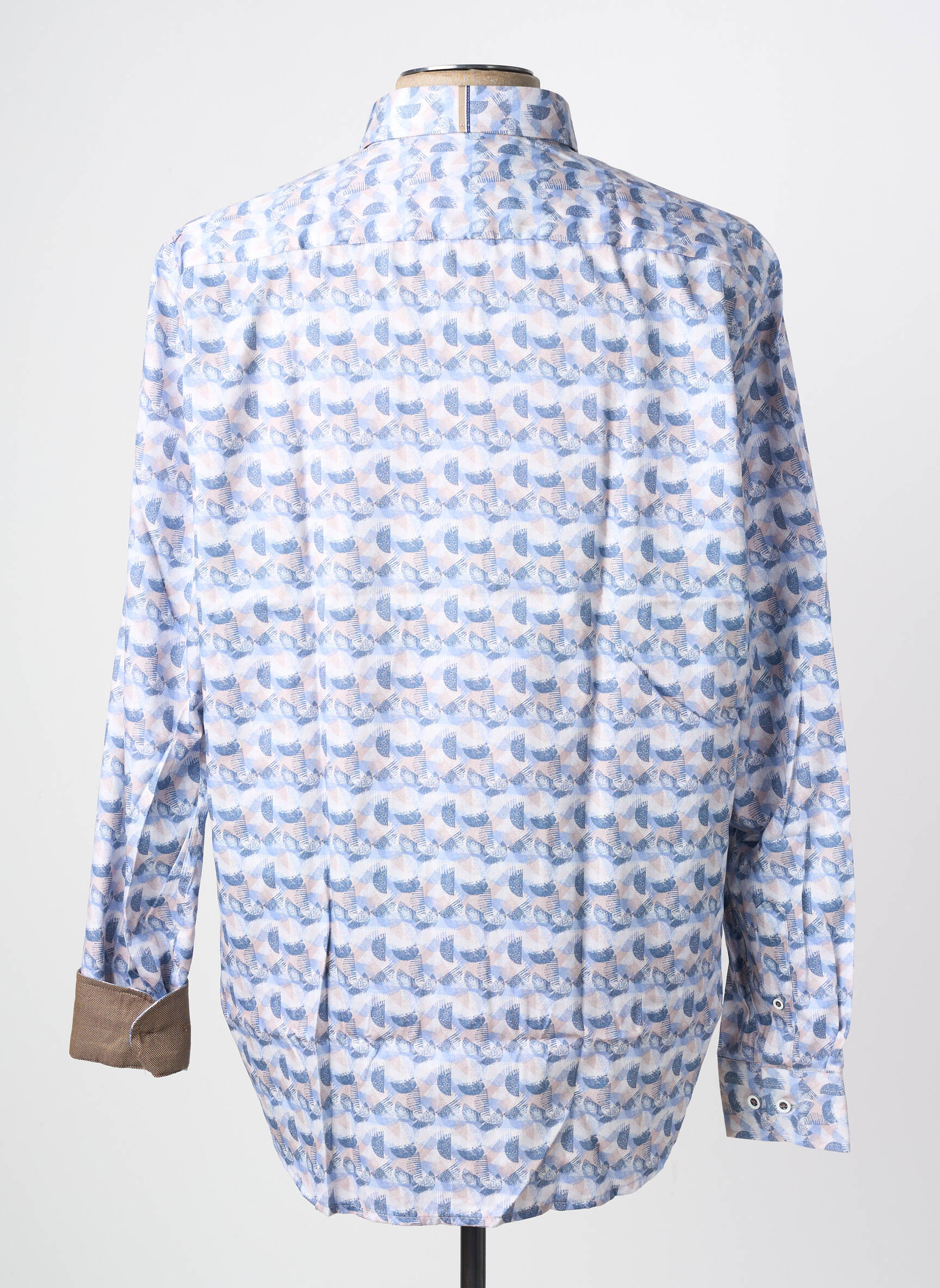 Chemise manches longues poches bleu DARIO BELTRAN homme