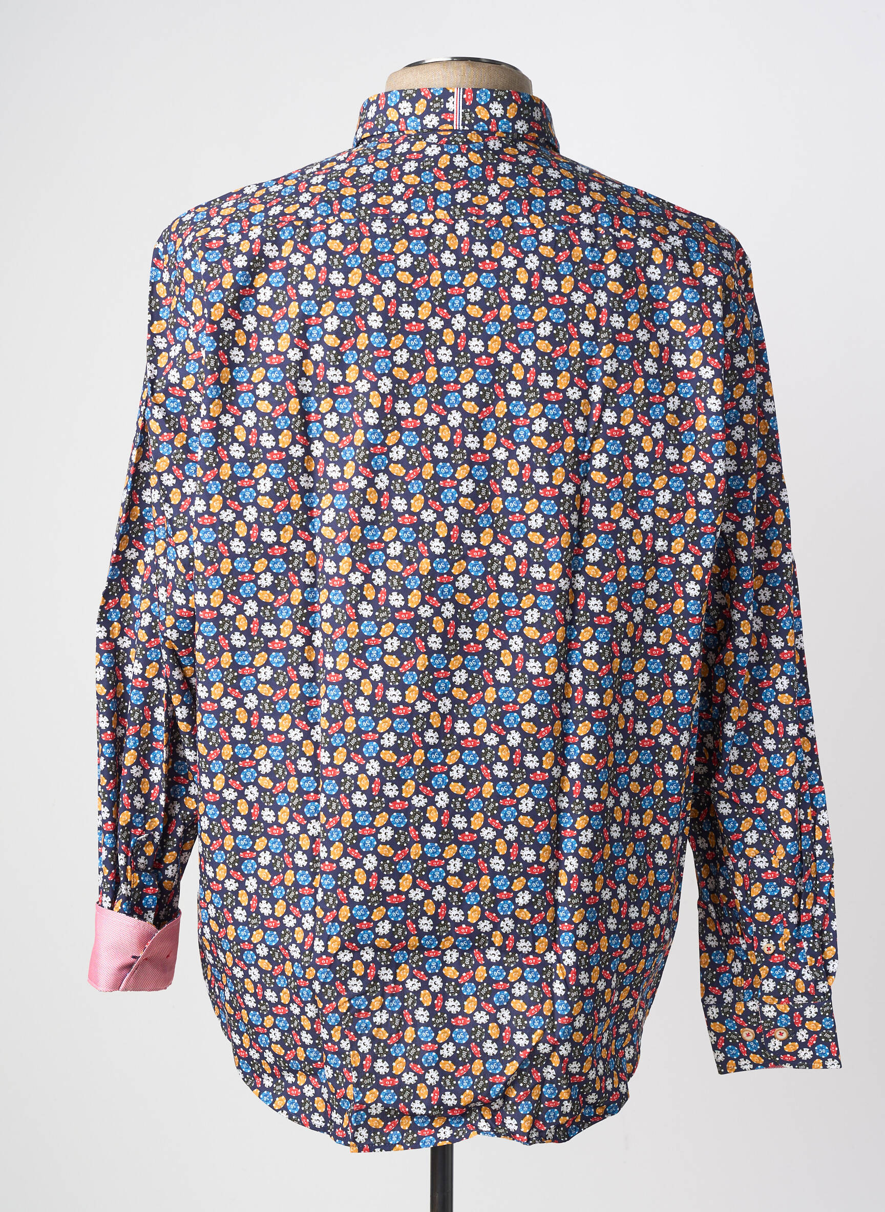 Chemise manches longues poches bleu DARIO BELTRAN homme