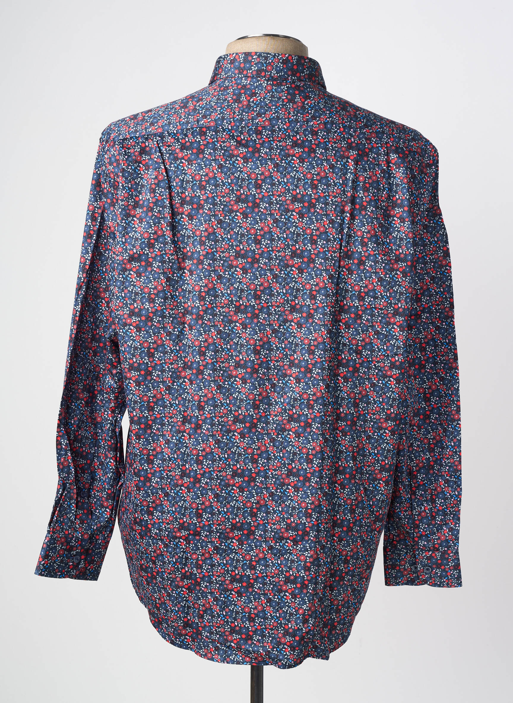 Chemise manches longues coupe droite bleu MISE AU GREEN homme