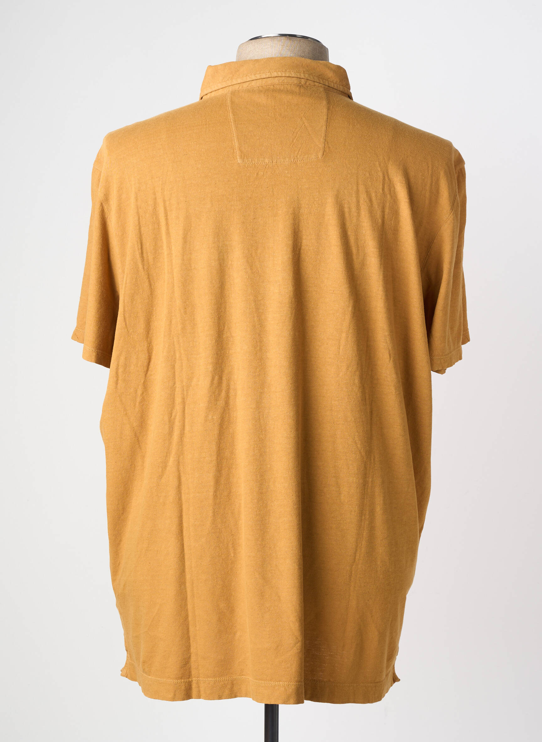 Polo tissage jersey manches courtes jaune MISE AU GREEN homme
