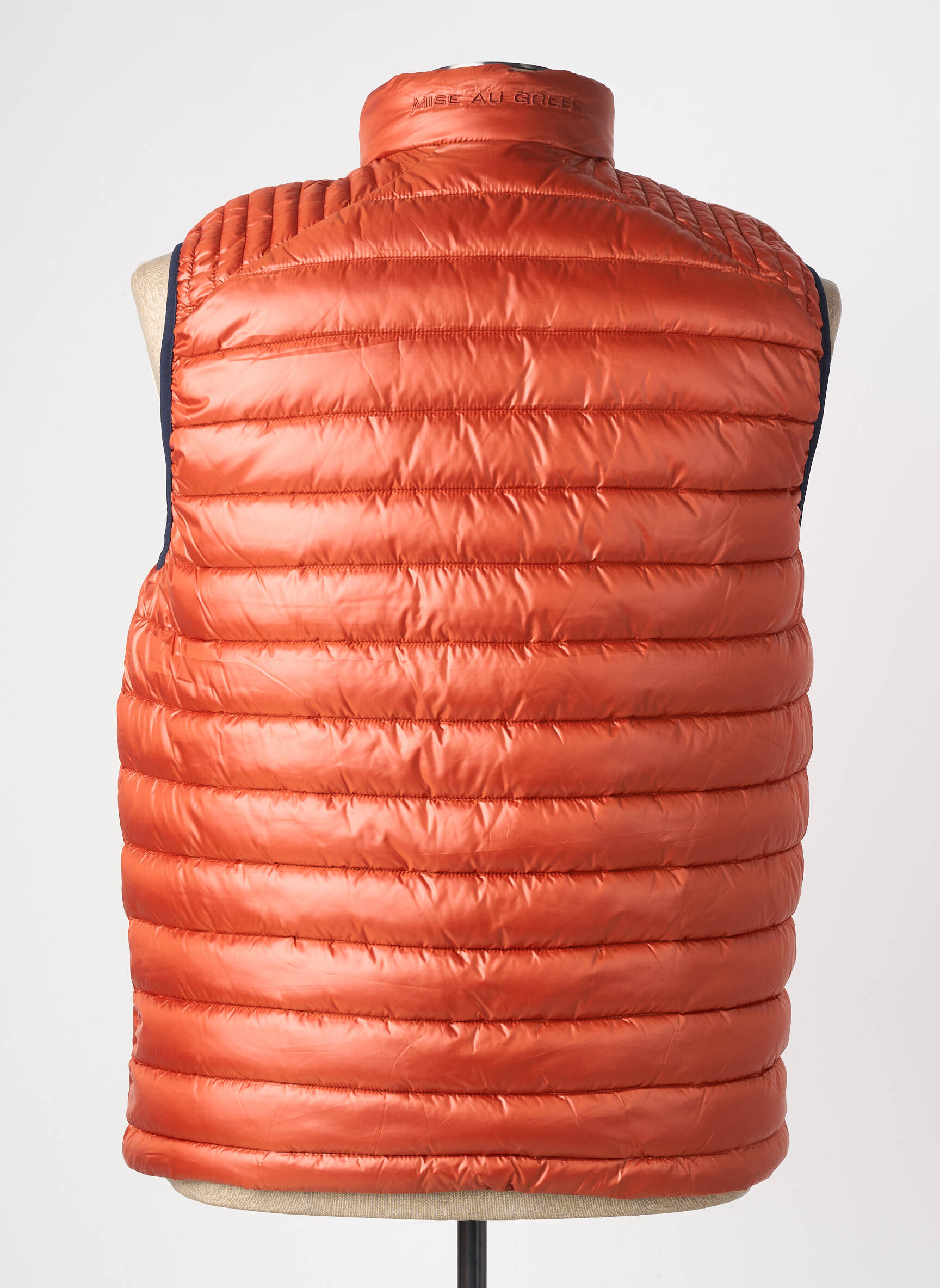 Doudoune poches sans capuche orange MISE AU GREEN homme