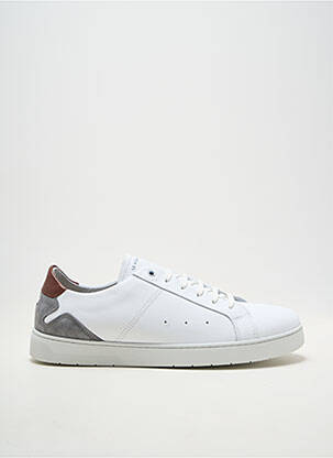 Baskets bout rond talon plat jusqu'à 3cm blanc LE FORMIER femme