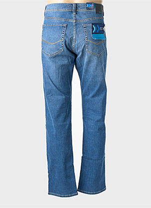 Jeans coupe droite fermeture zippée sous rabat boutonné taille normale bleu PIERRE CARDIN homme