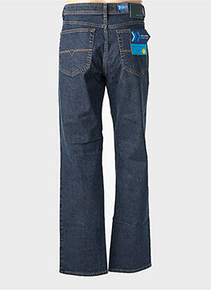 Jeans coupe droite fermeture zippée sous rabat boutonné taille normale bleu PIERRE CARDIN homme