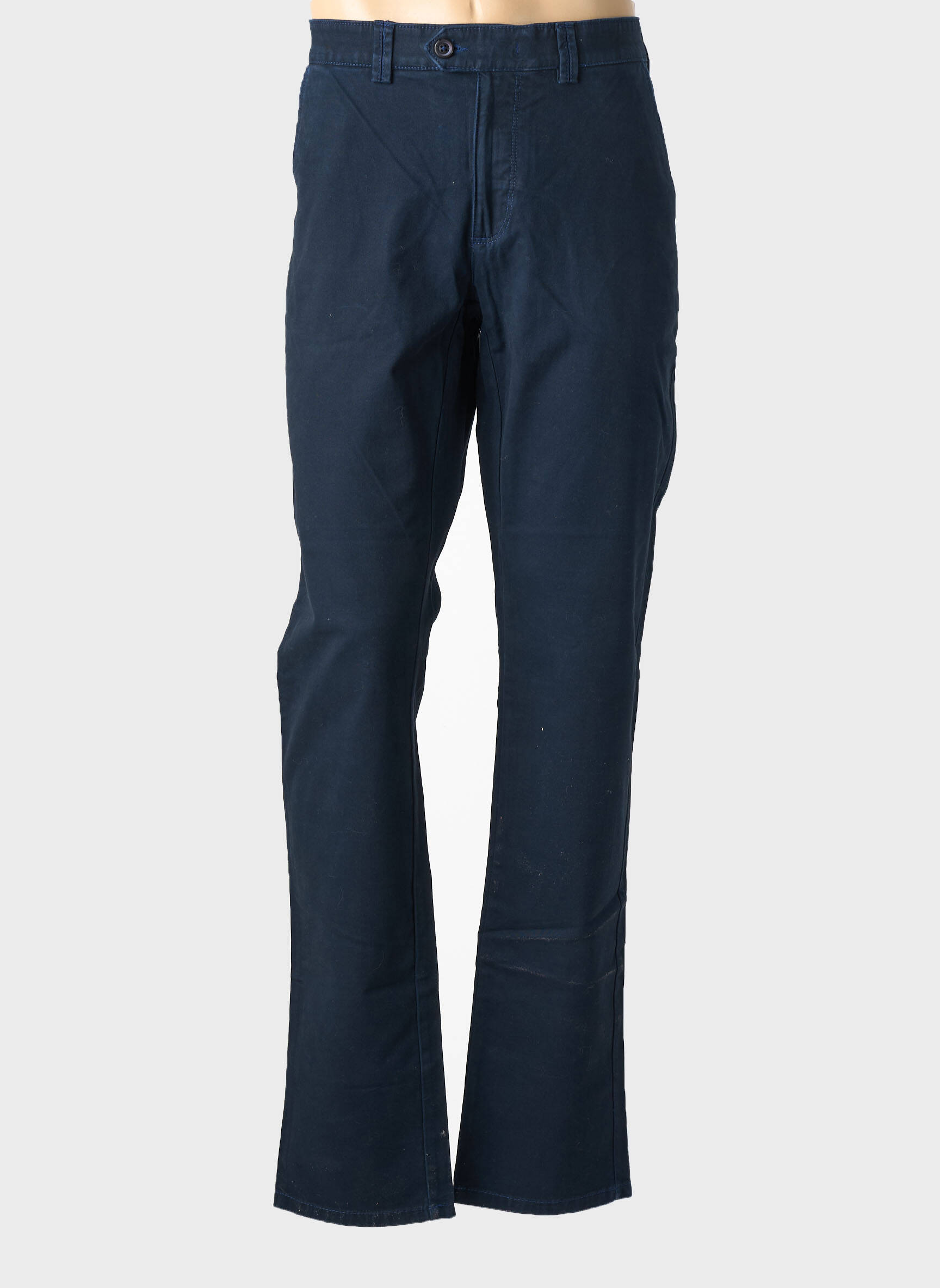 Pantalon chino poches taille normale bleu EMYLE homme
