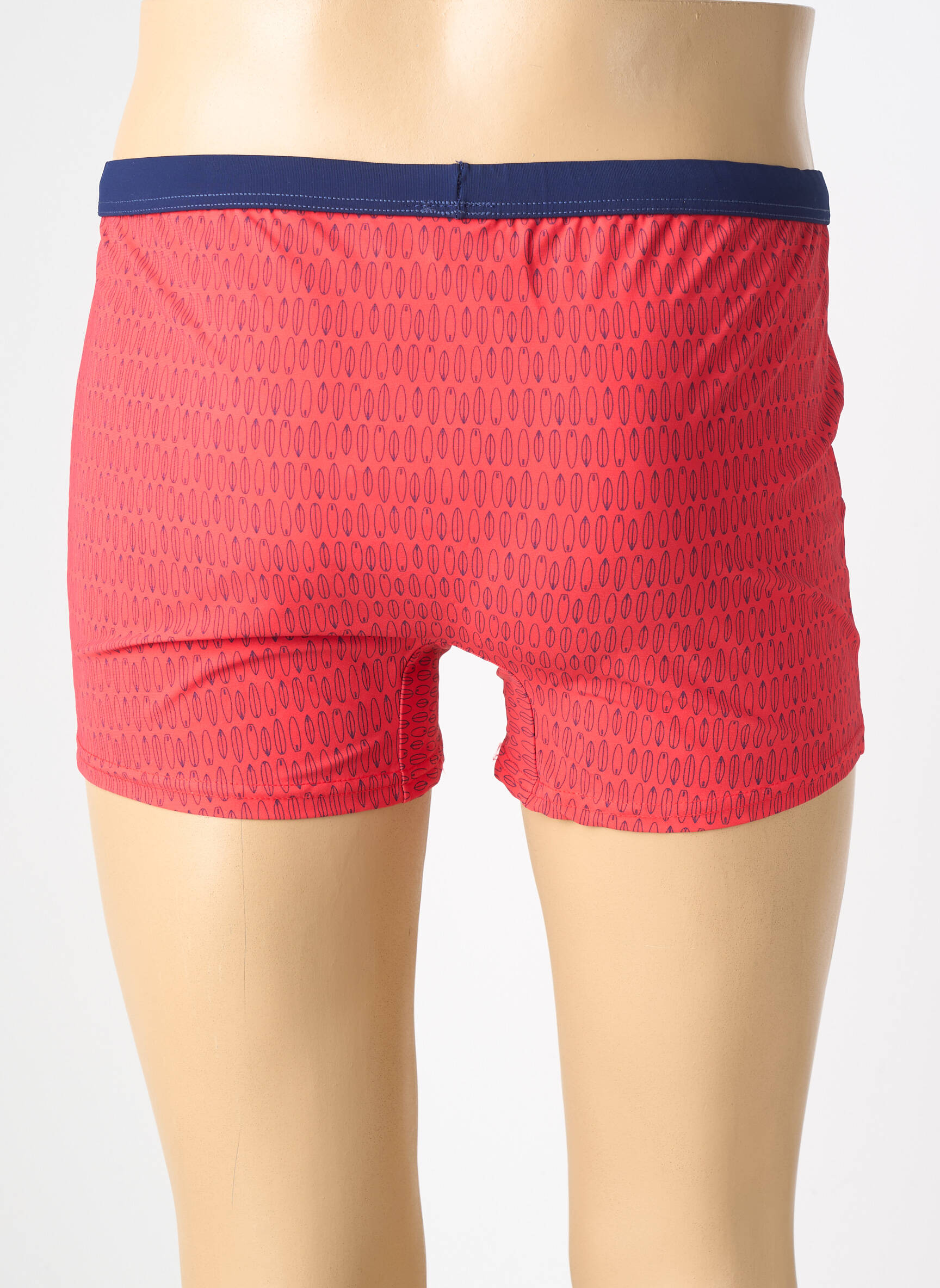Short de bain imprimé fantaisie rouge EMINENCE homme