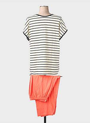 Pyjama tissage jersey orange ROSE POMME femme