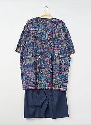 Pyjashort stretch bleu MASSANA homme