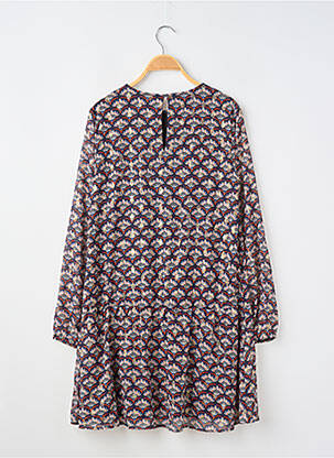 Robe mi-longue col rond manches longues bleu KIDS ONLY fille