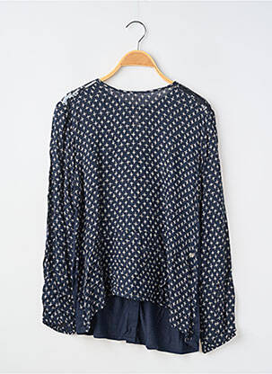 Top imprimé fantaisie manches longues bleu BECKARO fille