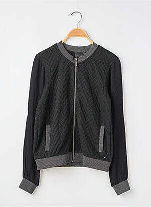 Veste casual col rond noir BECKARO fille