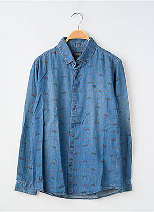 Chemise manches longues imprimé fantaisie bleu NUKUTAVAKE garçon