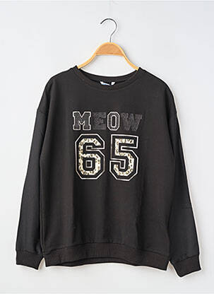 Sweat-shirt manches longues manches longues noir MAYORAL fille