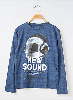 T-shirt manches longues manches longues bleu NUKUTAVAKE garçon