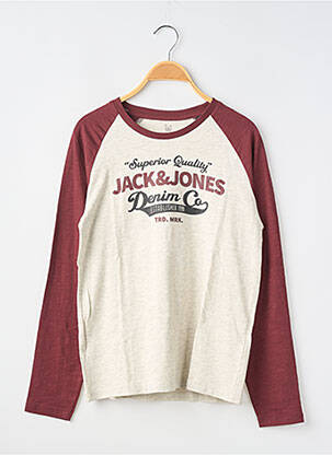 T-shirt manches longues manches longues gris JACK & JONES garçon
