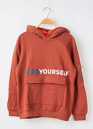 Sweat-shirt à capuche manches longues manches longues orange NUKUTAVAKE garçon