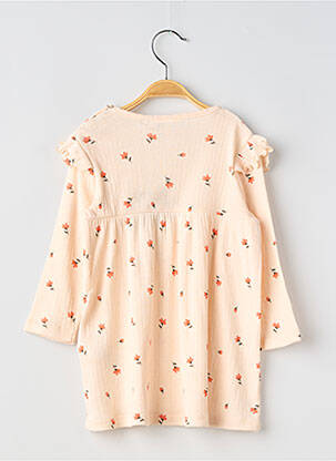 Robe mi-longue col rond manches longues rose NAME IT fille