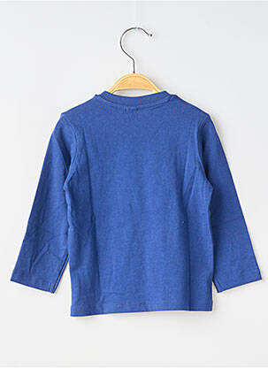T-shirt manches longues manches longues bleu 3 POMMES garçon