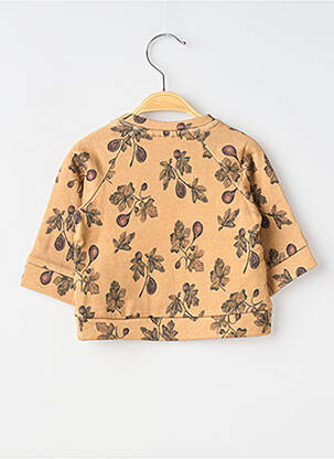 Sweat-shirt manches longues manches longues beige LIL'ATELIER fille