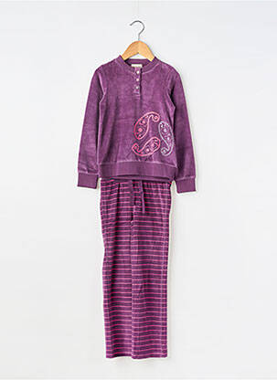 Pyjama imprimé fantaisie violet ORCHESTRA fille