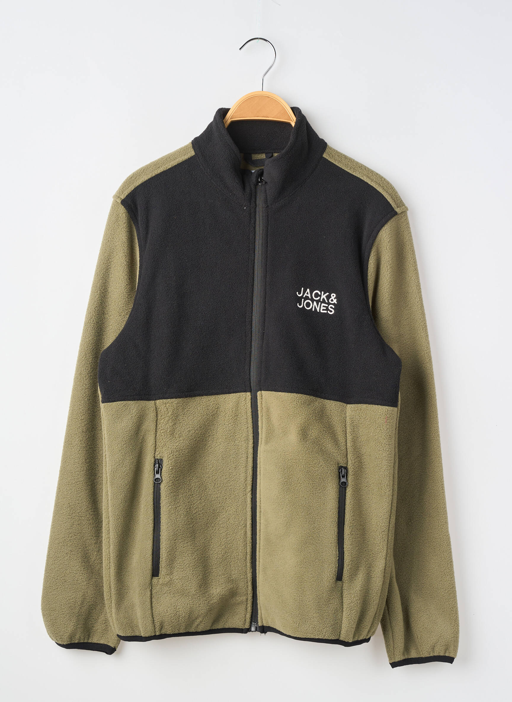 Polaire poches vert JACK & JONES garçon