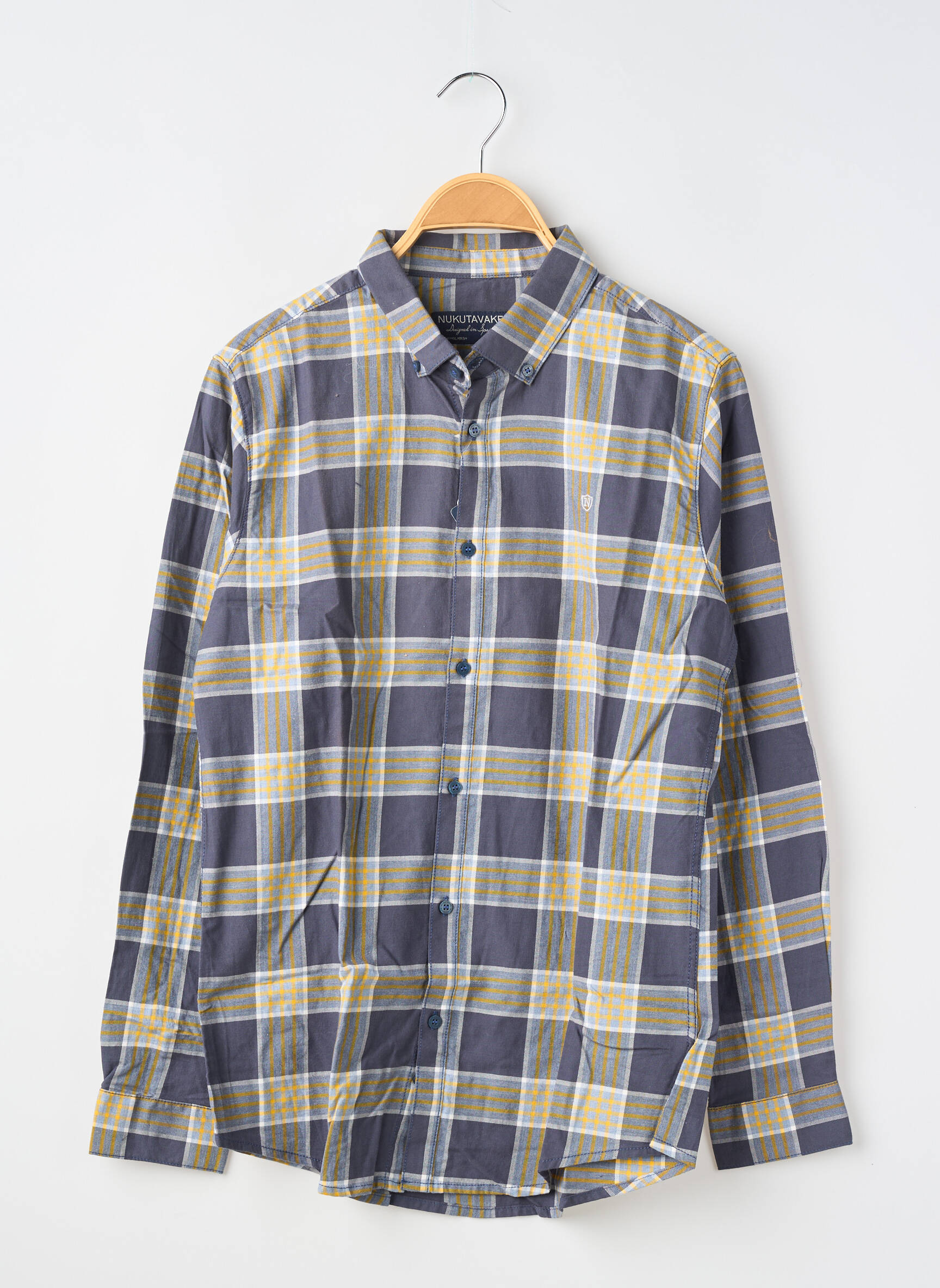 Chemise manches longues imprimé fantaisie gris NUKUTAVAKE garçon
