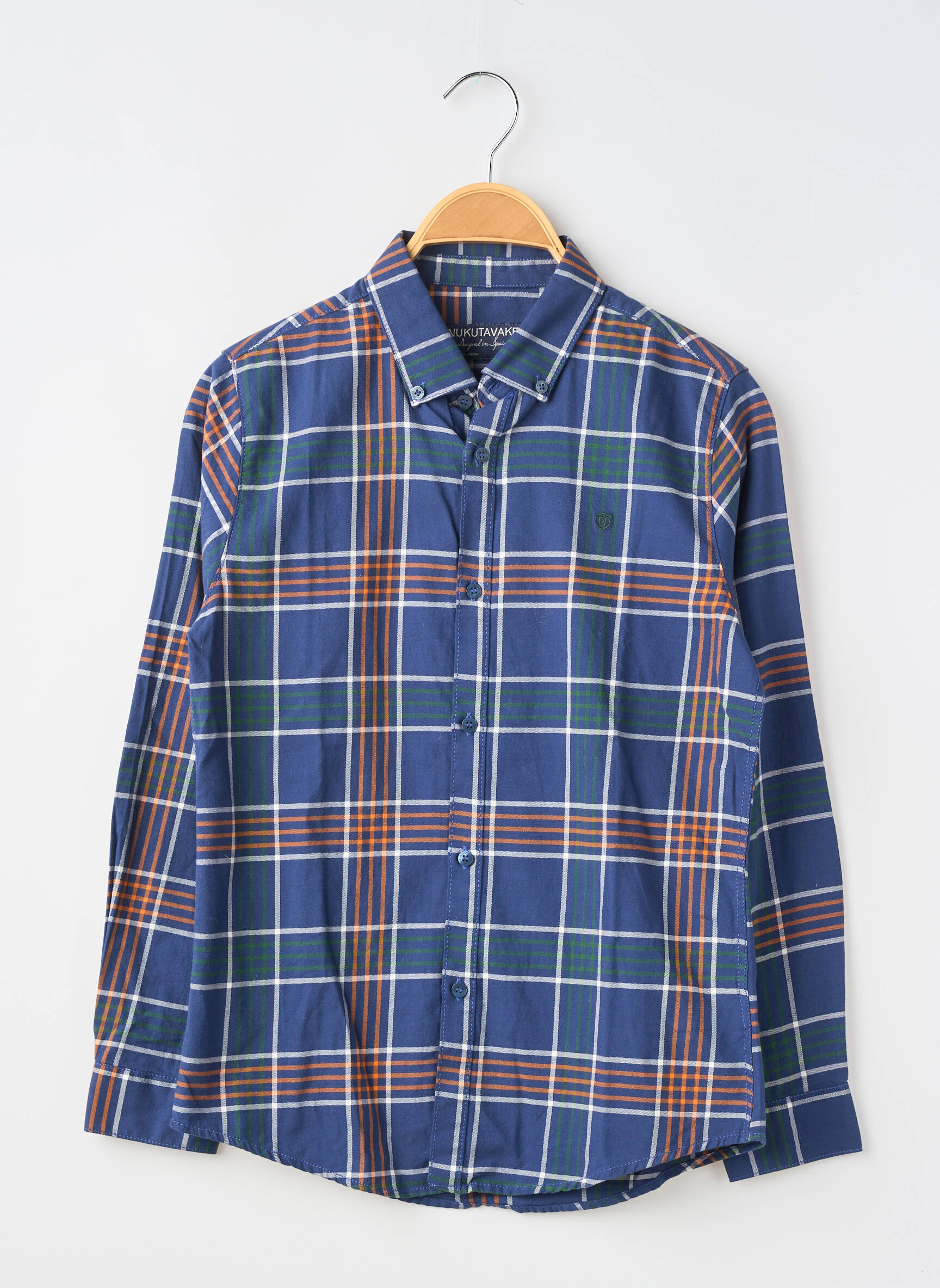 Chemise manches longues imprimé fantaisie bleu NUKUTAVAKE garçon