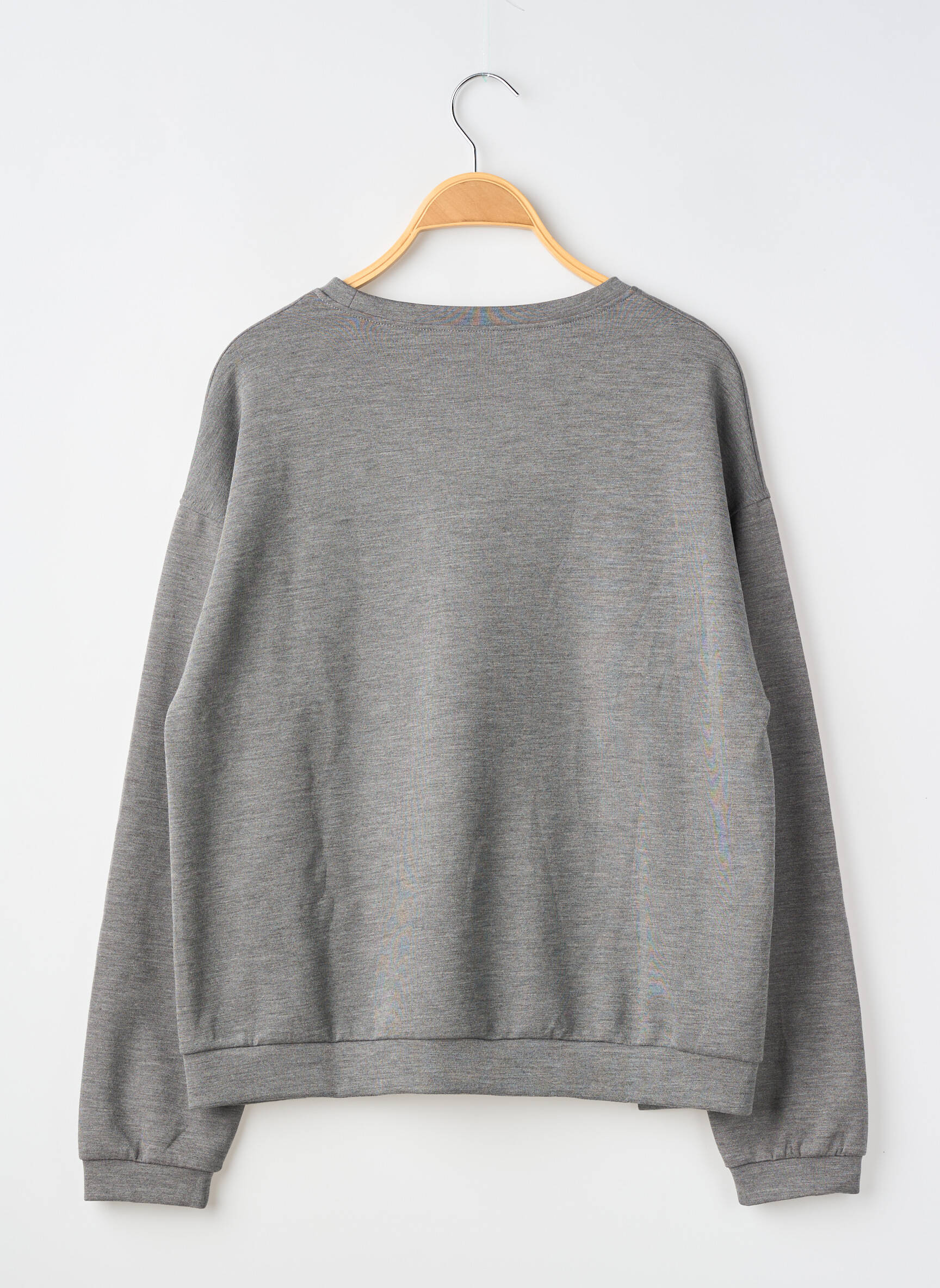 Sweat-shirt manches longues manches longues gris MAYORAL fille