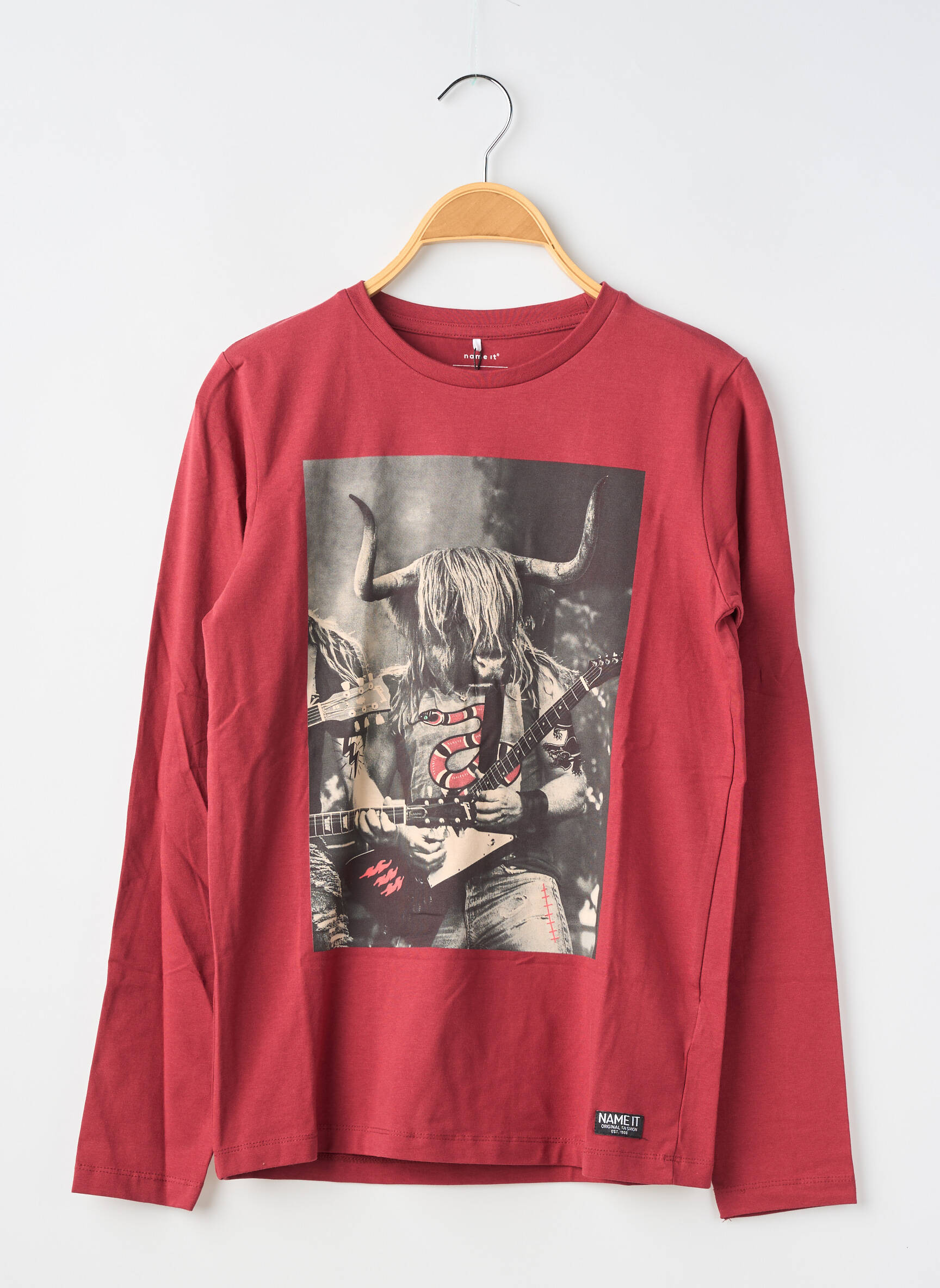 T-shirt manches longues manches longues rouge NAME IT garçon