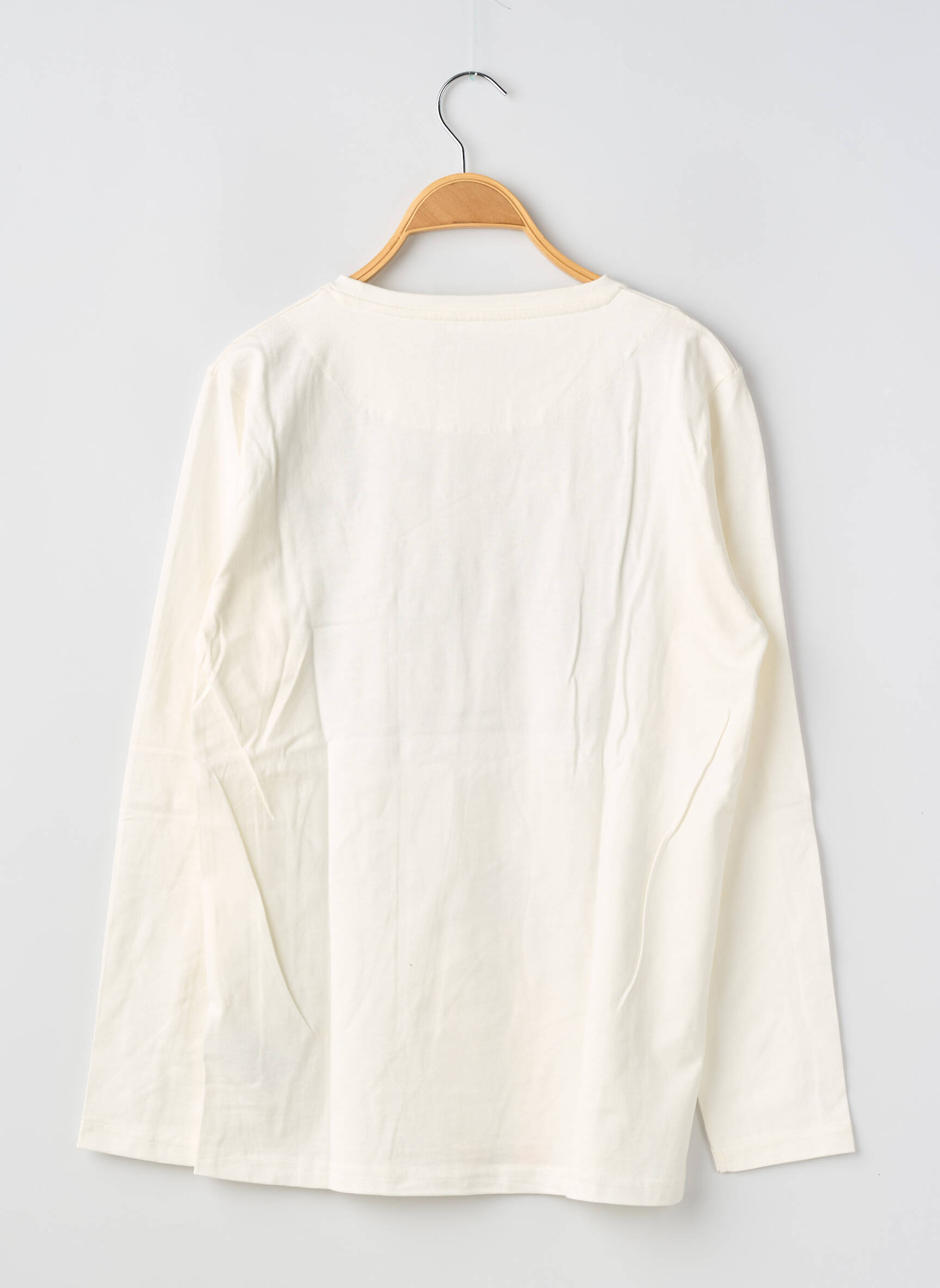 T-shirt manches longues manches longues blanc NUKUTAVAKE garçon