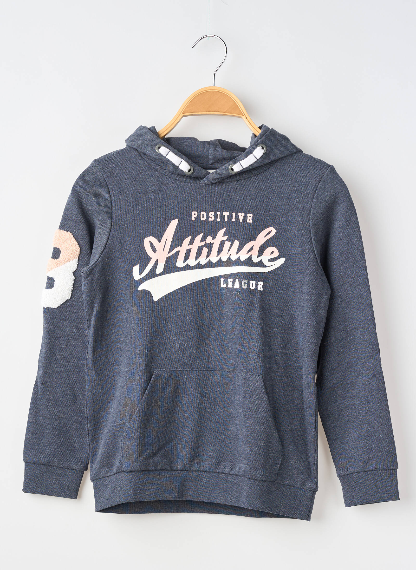 Sweat-shirt à capuche manches longues manches longues gris NAME IT fille