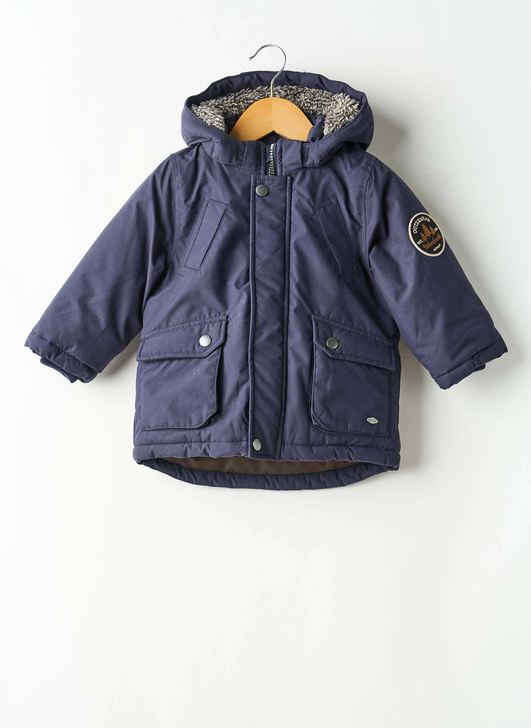 Parka poches a capuche bleu NAME IT garçon