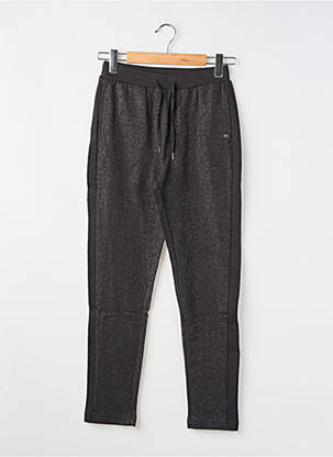 Jogging poches taille élastique noir BECKARO fille