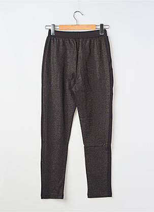 Jogging poches taille élastique noir BECKARO fille