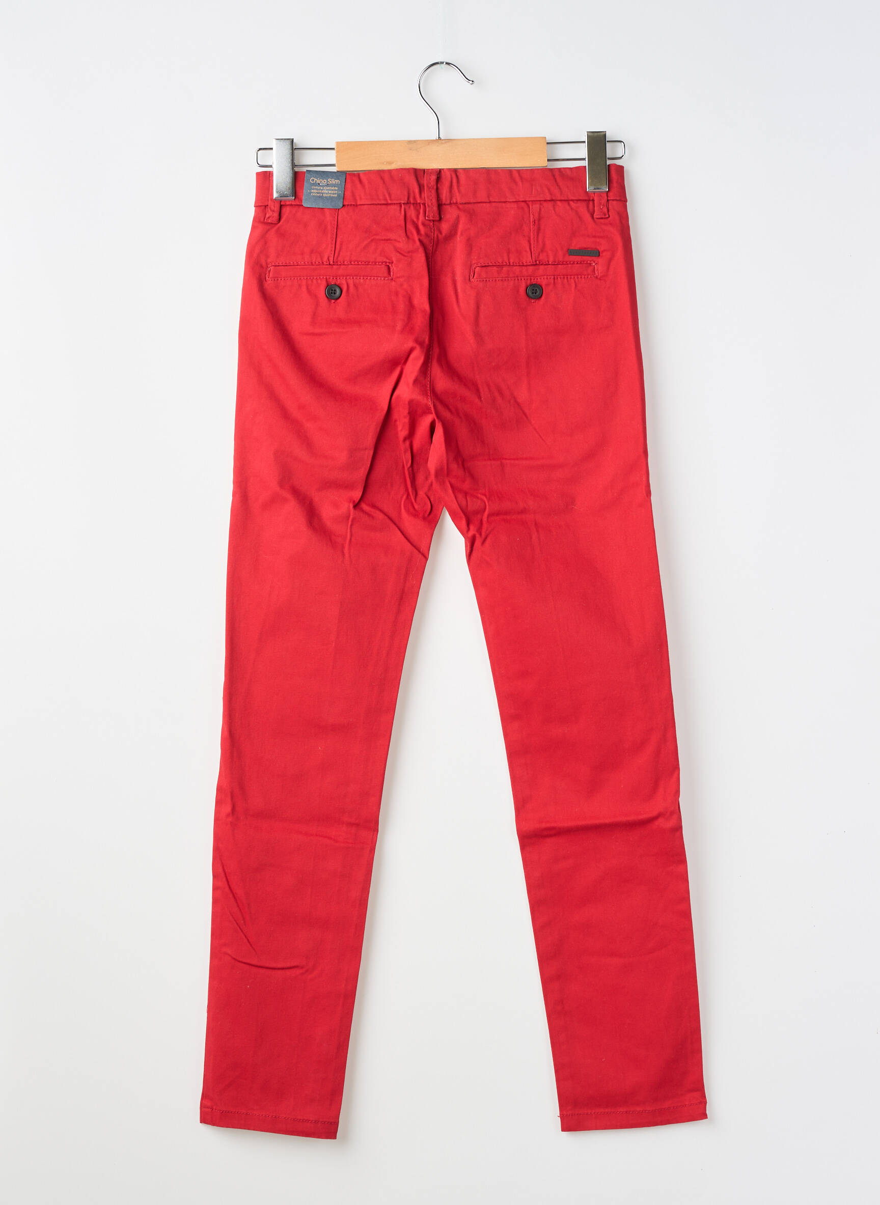 Pantalon chino coupe droite rouge NUKUTAVAKE garçon