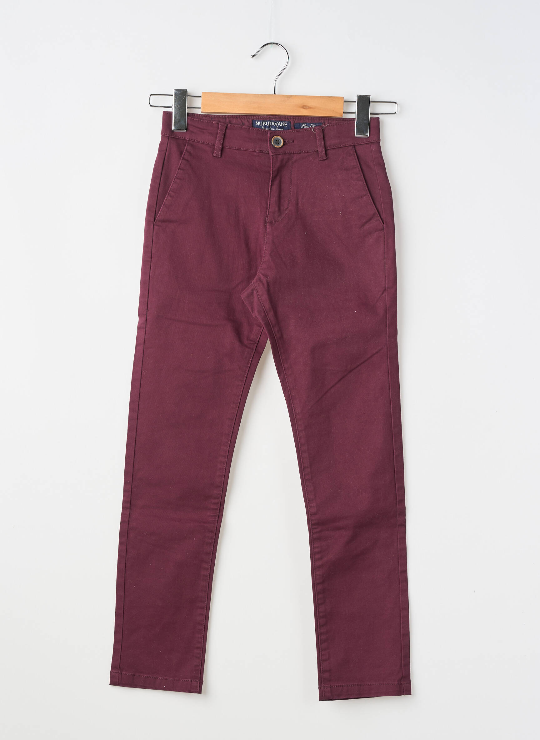 Pantalon chino poches violet NUKUTAVAKE garçon