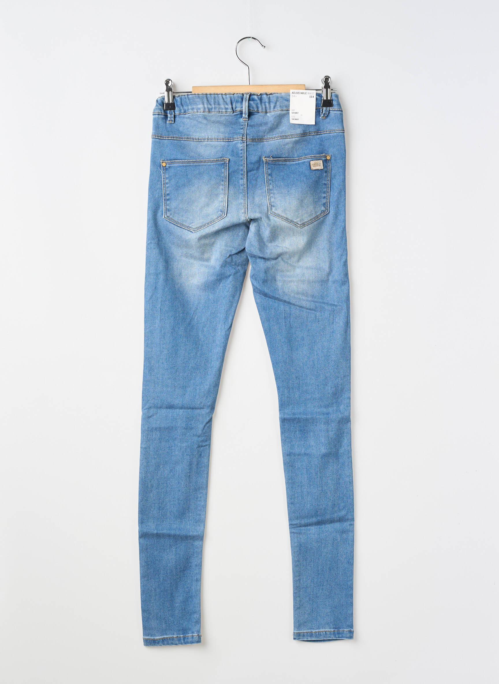Jeans coupe slim skinny taille ajustable bleu NAME IT fille