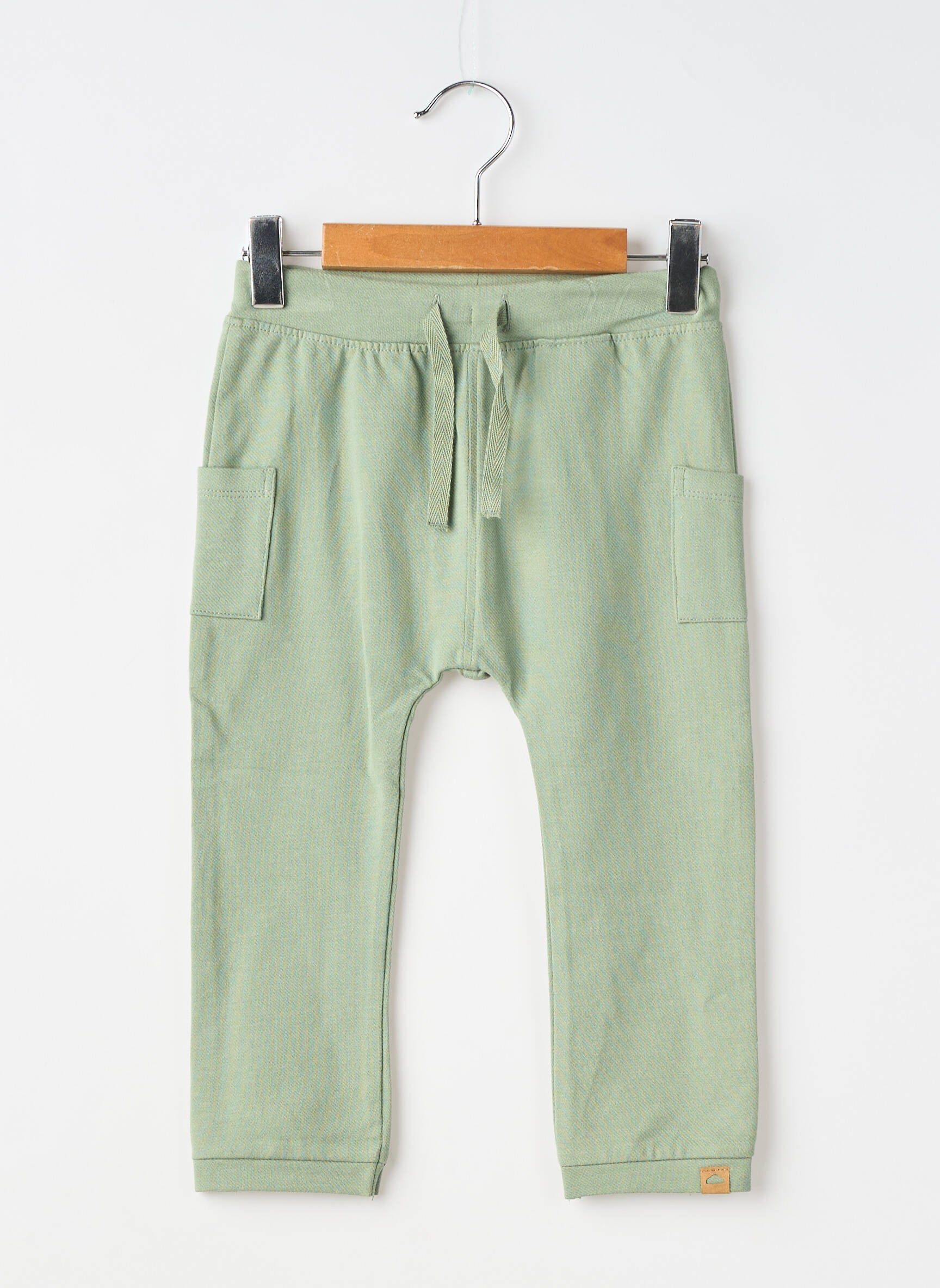 Jogging poches taille élastique vert NAME IT garçon
